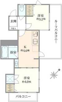 パーセル砧の間取図