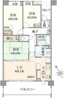 ライオンズステージ喜多見ガーデンシティの間取図