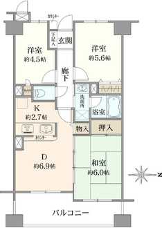 ライオンズガーデン豊島園の間取図