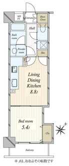 グランドパーク代々木の間取図