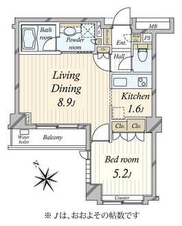 クオリア恵比寿サウスの間取図