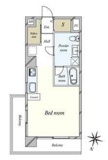 赤坂コーポの間取図