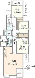 藤和ライブタウン杉並宮前の間取図
