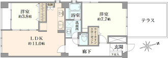 ワールドパレスの間取図