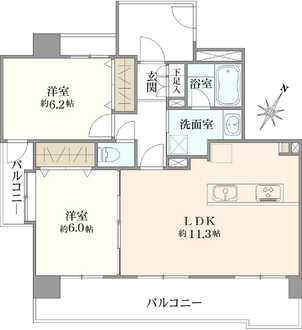 エスポワール巣鴨の間取図