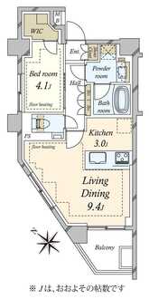 イニシア文京根津の間取図