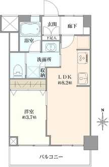ダイアパレス鶯谷の間取図