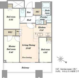 サウスゲートタワー川口の間取図