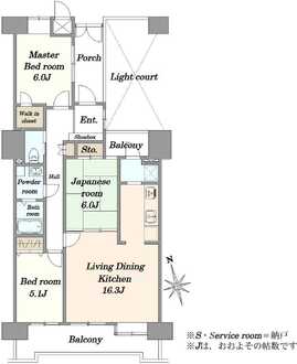 グレース・コート戸田公園の間取図