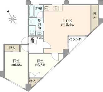溝の口ビルの間取図