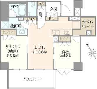 プレシス武蔵野中央の間取図