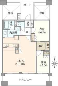デュオ・フィールズグローヴシティの間取図