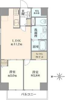 三鷹ロイヤルハイツA棟の間取図