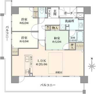 緑橋駅前アーバンコンフォートの間取図