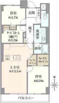 グランドメゾン都島の間取図