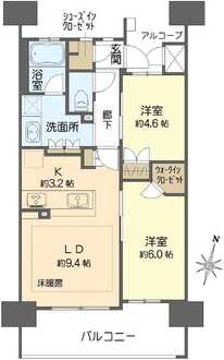うめきたザ・レジデンスの間取図