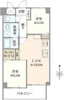 ライオンズマンション都島第2の間取図