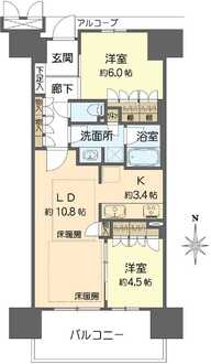 ローレルスクエア OSAKA LINKの間取図