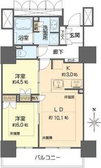 プレミストタワー靱本町の間取図
