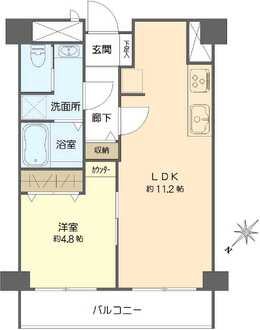 花川アーバンライフの間取図