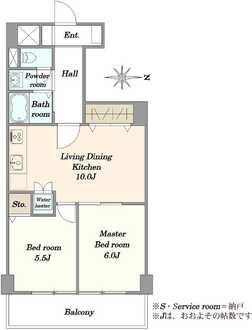 ビレッタ仲六郷の間取図