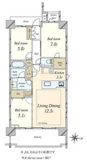 プラウド池上の間取図