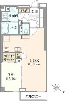 ライフコア押上の間取図
