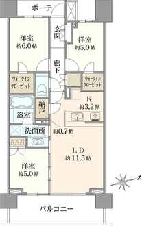 クリスタルマークスの間取図