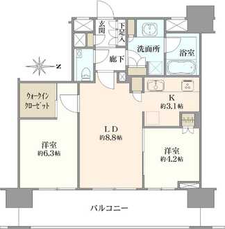 アトラス深川住吉の間取図