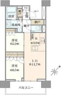 HARUMI FLAG SUN VILLAGE C棟の間取図