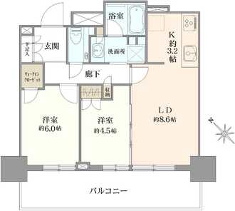 プラウドタワー平井の間取図