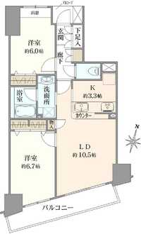 ベルヴィータ小岩の間取図