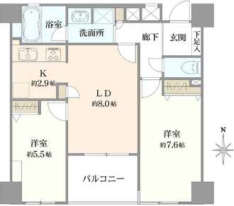 レクセルマンション錦糸町の間取図