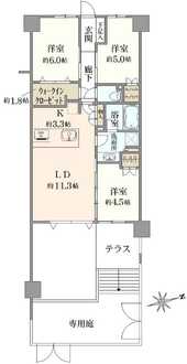 ヴェレーナグラン東戸塚の間取図