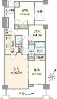 戸塚ヒルズの間取図