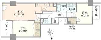 ニューシティ東戸塚パークヒルズN棟の間取図