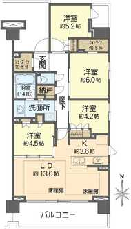 プラウド吹田の間取図