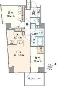 ブランズ文京小石川レジデンスの間取図