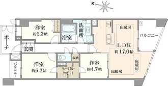 小石川ヒルズの間取図