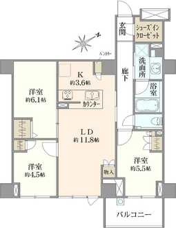 ブランズ文京小石川レジデンスの間取図