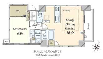 ガレリアグランデの間取図