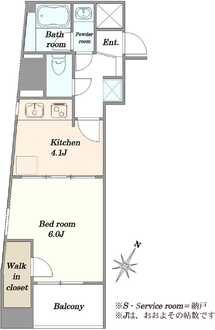 日神デュオステージ笹塚西館の間取図
