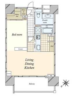 ザ・パークハウス愛宕虎ノ門の間取図