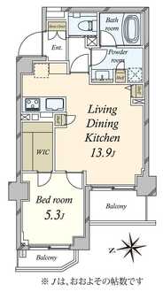 リ・プレゼ恵比寿の間取図