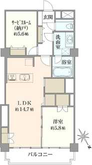 トマス本八幡の間取図