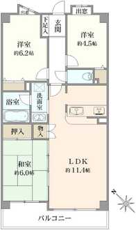 レクセルマンション行徳第2の間取図