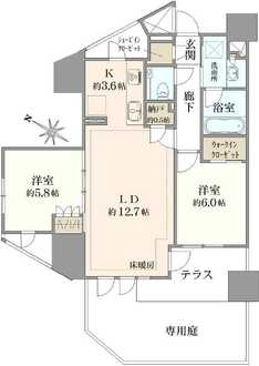 プラウド市川マークスの間取図