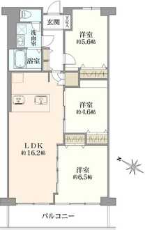 行徳南スカイハイツC棟の間取図