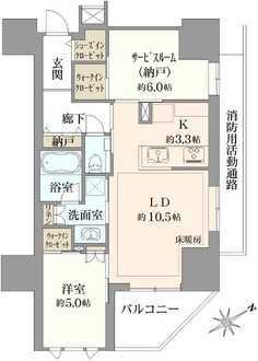 エクセレントシティ本八幡駅前サザンライズの間取図