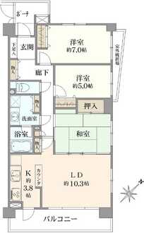 ステイツ行徳イーストの間取図